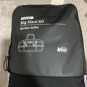 REI Black Big Haul 60 Duffel Bag